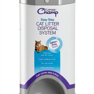 Litter Champ Odor-Free Cat Litter Disposal System 4 Gallon Gray-0