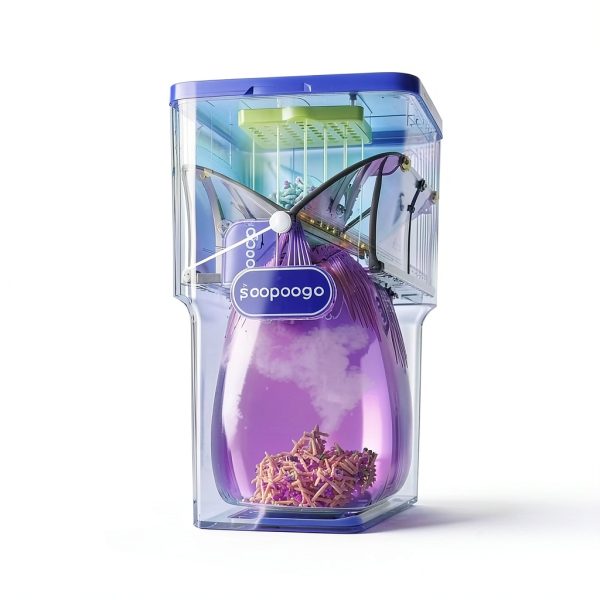 Cat Litter Trash Can Poopogo Odor Locking Bin – Portable Durable-1