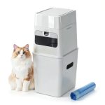 GKJ Cat Litter Trash Can 9L Odor‑Lock Bin with 16 Easy Tear‑Off Bags-0
